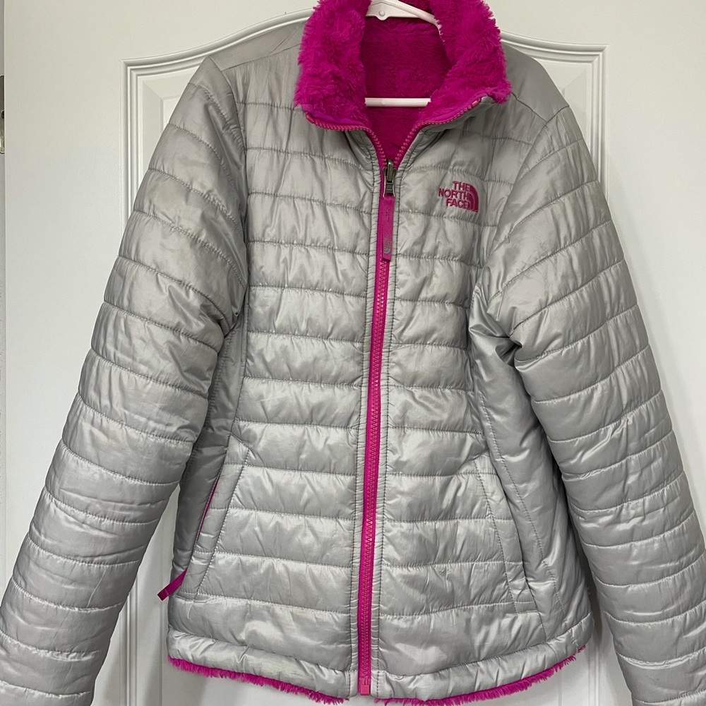 Girls Reversible North Face Jacket